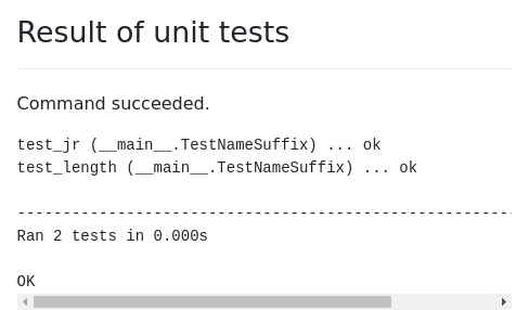 Screenshot of run-python-module-tests example