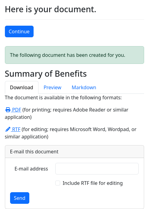 Screenshot of document-cache-invalidate example