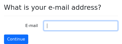 Screenshot of email-field example