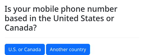 Screenshot of phone-number example