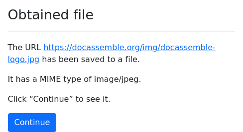 Screenshot of save-url-to-file example