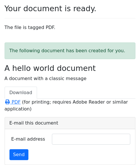 Screenshot of tagged-pdf example